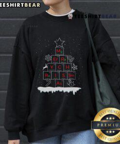 Festive chemistry sweatshirt featuring a chemistree design for science lovers celebrating Christmas.