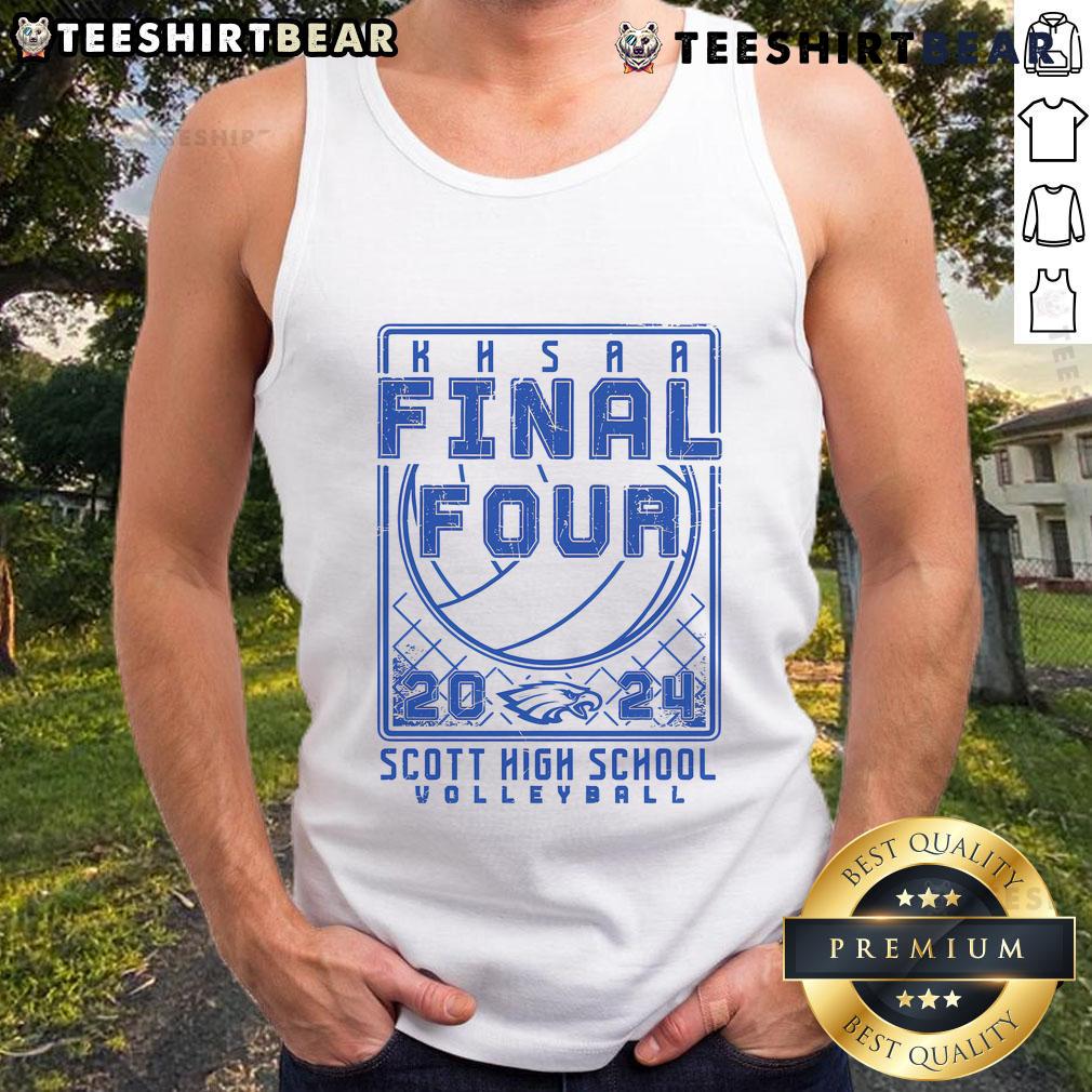Top Scott High School Volleyball 2024 tank top featuring team colors and logo, perfect for fans and players alike.