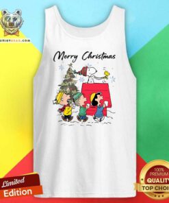 Top Snoopy And Friends Merry Christmas Tank-top