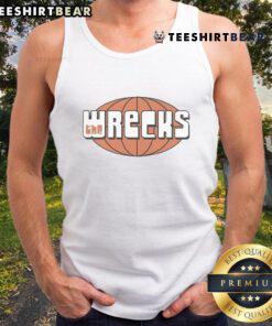 Stylish Top The Wrecks Retro Globe Tank Top featuring vibrant graphics and a trendy design for summer fashion.