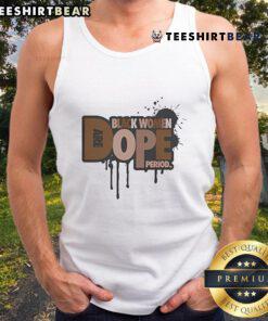 Top Zaynah Bear Black Women Dope Period Tank Top featuring a stylish graphic design perfect for casual wear.