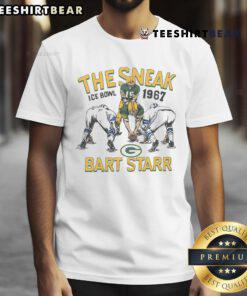 Awesome Packers Bart Starr The Sneak T-Shirt featuring classic design and vibrant colors for Green Bay fans.