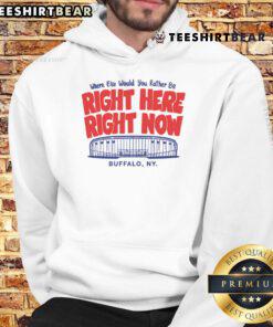 Stylish Buffalo hoodie in vibrant colors, perfect for cozy wear and showcasing your love for Buffalo. Awesome right here, right now!