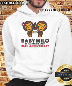 Cute Baby Milo wearing a 25th Anniversary hoodie, showcasing a playful design perfect for celebrating special milestones.