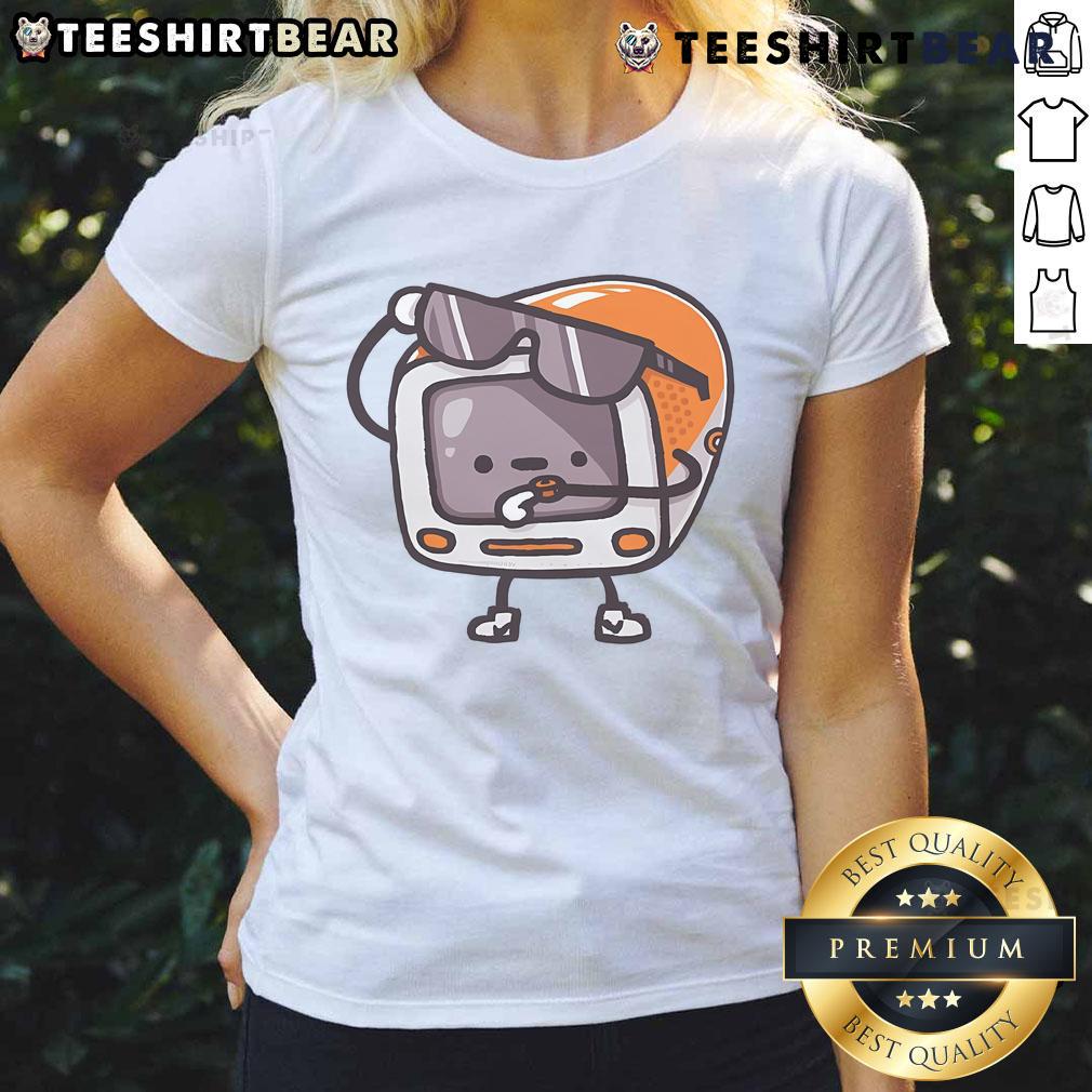 Cute MacFly Ladies Tee featuring a stylish design, perfect for casual wear and showcasing a fun, trendy look.