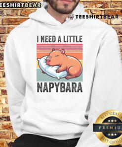Cute capybara sleeping in a cozy hoodie, perfect for nap lovers who adore charming animal apparel.