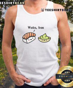 Cute sushi design on a kawaii tank top for Japanese foodies, perfect for sushi lovers and casual wear.