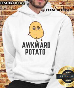 Funny awkward kawaii potato hoodie featuring a cute potato design, perfect for casual and humorous fashion lovers.