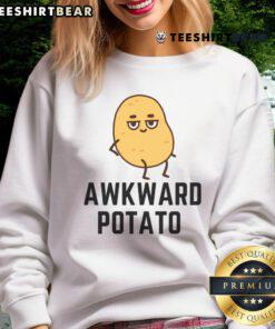 Funny awkward potato kawaii sweatshirt featuring a cute potato design, perfect for casual and playful outfits.