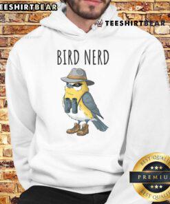 Funny bird nerd hoodie featuring a whimsical bird design, perfect for bird watching lovers and enthusiasts.