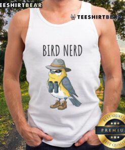 Funny bird nerd tank top for bird watching lovers, featuring a whimsical design perfect for birding enthusiasts.
