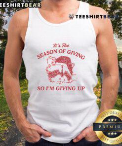 Funny Dishonorable Mentions raccoon tank top, perfect for the season of giving and adding humor to your wardrobe.