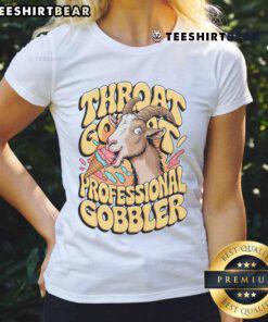Funny embarrassing throat goat tee for ladies, featuring a humorous design perfect for laughter and casual wear.