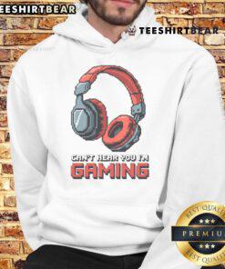 Funny gamer graphic hoodie featuring a video gaming headset design, perfect for gaming enthusiasts and casual wear.