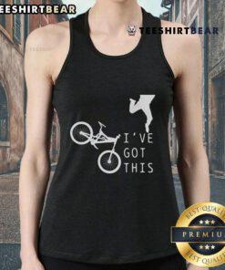 Funny mountain bike MTB tank top featuring a humorous design, perfect for cycling enthusiasts and outdoor adventures.
