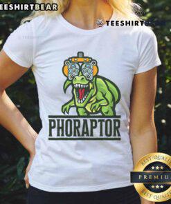 Funny optometry machine phoropter design on a ladies tee, perfect for optometrists and eye care enthusiasts.