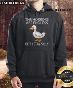 Funny Stay Silly Goose hoodie featuring a humorous meme design, perfect for quirky fashion lovers and meme enthusiasts.