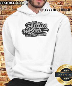 Funny Titties and Beer hoodie for beer lovers, featuring a humorous design perfect for casual outings and gatherings.