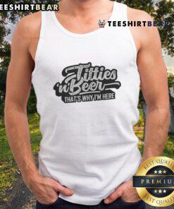 Funny Titties and Beer tank top for beer lovers, featuring a humorous design perfect for casual outings and gatherings.