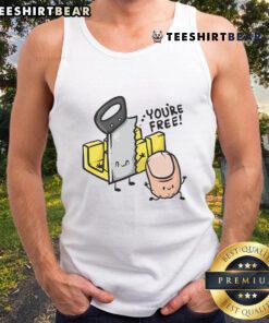 Funny tank top for carpenters and woodworkers featuring a humorous design about a missing finger.