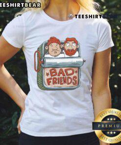 Good Bad Friends Beastie Friends Ladies Tee featuring a stylish design perfect for casual outings and friendship celebrations.