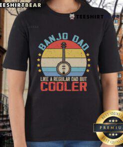 Alt Text: Good Banjo Dad t-shirt design featuring a fun slogan, perfect for cool dads who love music and banjos.