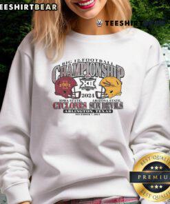 Good Iowa State Cyclones Charcoal 2024 Big 12 Football Championship Bound Sweatshirt for fans.