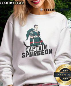 Good Matt Boldy Captain Spurgeon Marco Rossi sweatshirt featuring bold graphics for hockey fans.