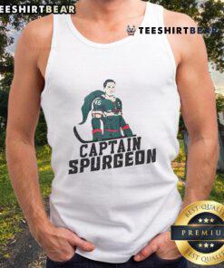 Matt Boldy, Captain Spurgeon, and Marco Rossi wear tank tops, showcasing team spirit and style for fans.