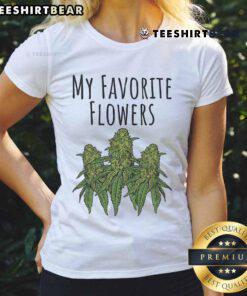 Good My Favorite Flowers Ladies Tee featuring vibrant floral designs, perfect for casual wear and flower lovers.