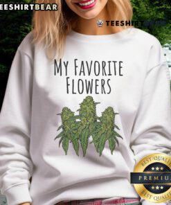 Cozy 'Good My Favorite Flowers' sweatshirt featuring vibrant floral designs, perfect for casual wear and flower lovers.