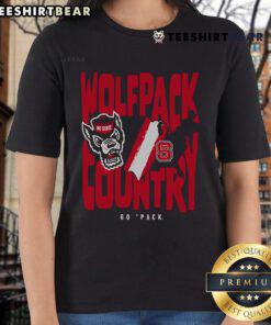 Good NC State Wolfpack Nation ladies tee in red with logo, perfect for fans supporting their team in style.