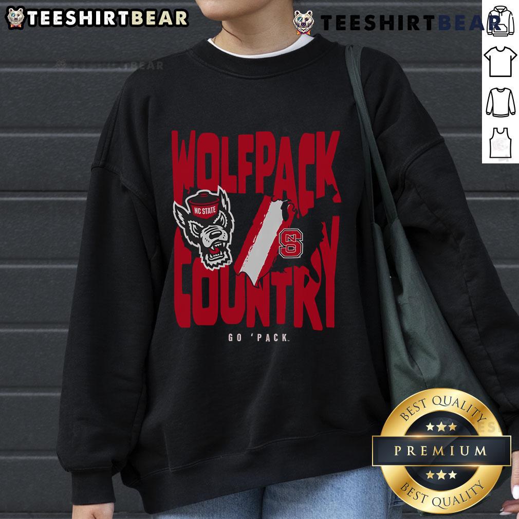 Good NC State Wolfpack Nation sweatshirt in red with logo, perfect for fans showing team spirit and pride.