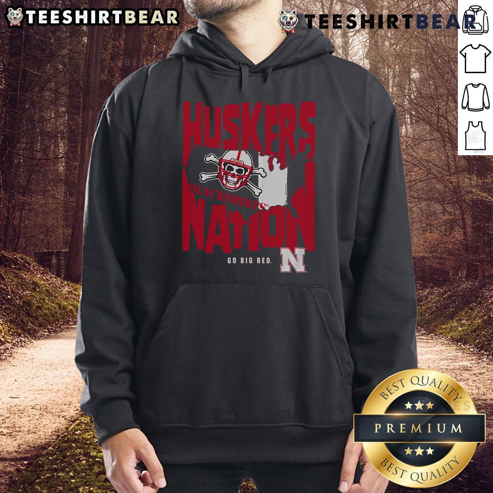 Good Nebraska Cornhuskers Nation hoodie in red with logo, perfect for fans showing team spirit during game day.