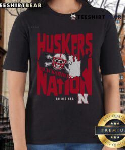 Good Nebraska Cornhuskers Nation ladies tee featuring vibrant team colors and logo, perfect for passionate fans.