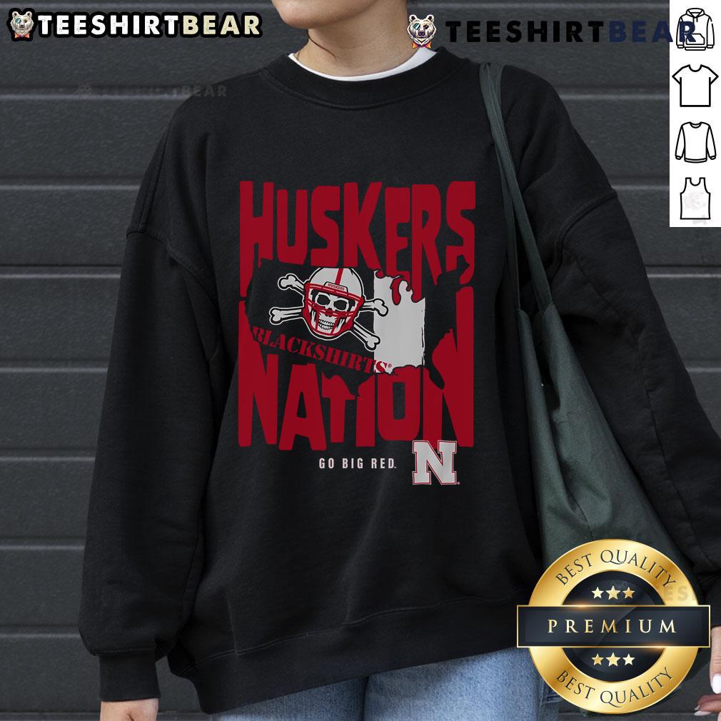 Good Nebraska Cornhuskers Nation sweatshirt featuring bold team colors and logo, perfect for fans and game days.