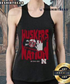 Good Nebraska Cornhuskers Nation tank top featuring vibrant team colors and logo, perfect for fans and game day wear.
