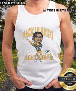 Good Packers Homage 23 Alexander Pack Is Back tank top featuring vibrant graphics and a comfortable fit for fans.