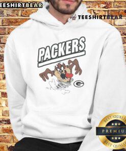 Good Packers Homage Taz Hoodie featuring vibrant Looney Tunes graphics, perfect for fans of the Green Bay Packers.