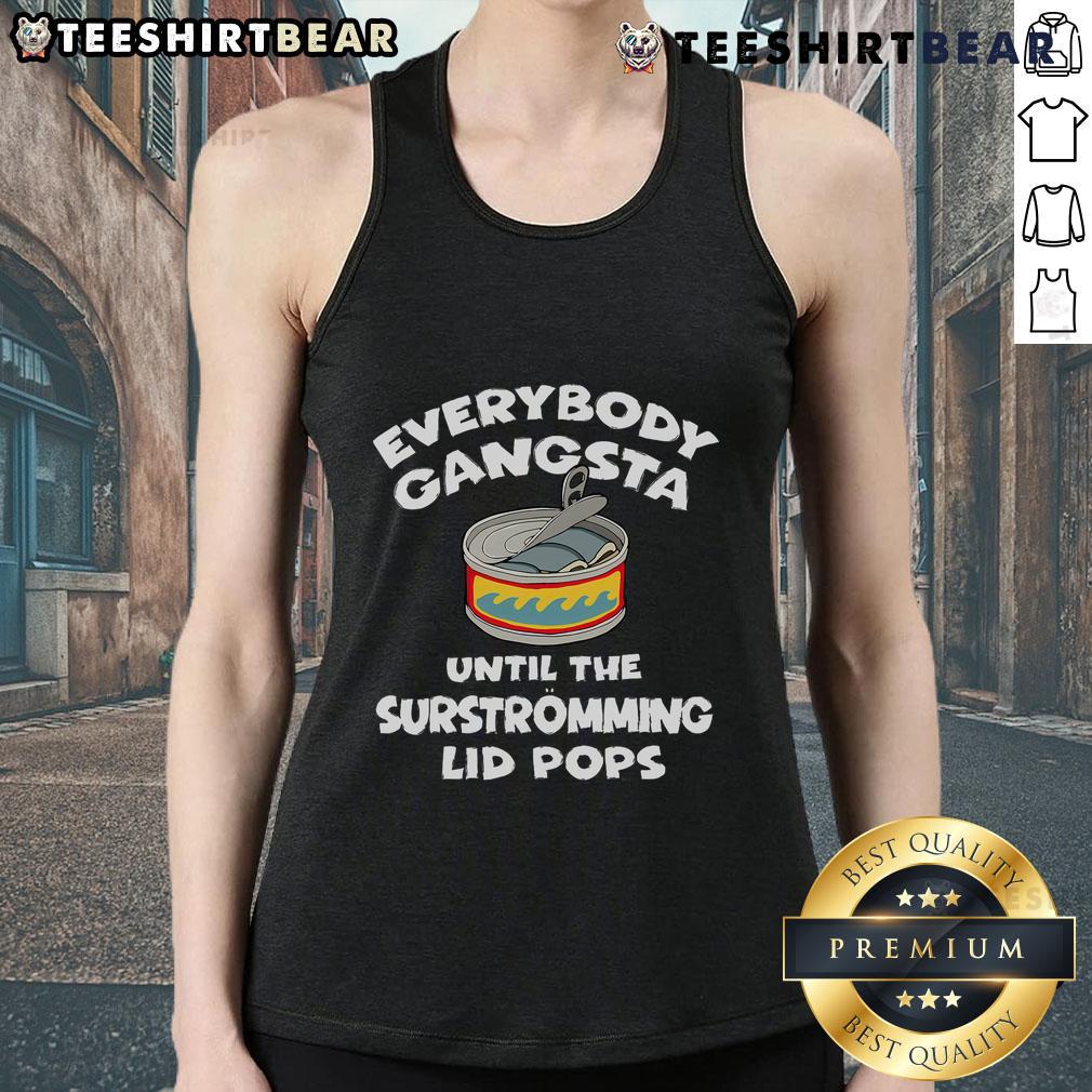 Good Surstrmming fish Swedish pride tank top featuring vibrant graphics celebrating Swedish culture and cuisine.