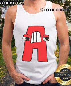 Boy in Good Villain costume wearing Evil Alphabet tank top, showcasing a fun and creative matching outfit for kids.