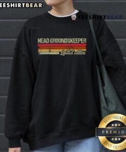Limited Edition Good Vintage Head Groundskeeper Sweatshirt in classic design, perfect for casual wear and vintage lovers.