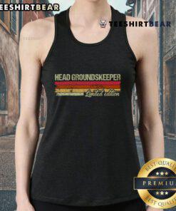Good Vintage Head Groundskeeper Limited Edition Tank Top featuring a retro design, perfect for casual summer style.