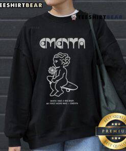 Good When I Was A Big Baby sweatshirt featuring 'My First Word Was Ementa' design for cute baby apparel.