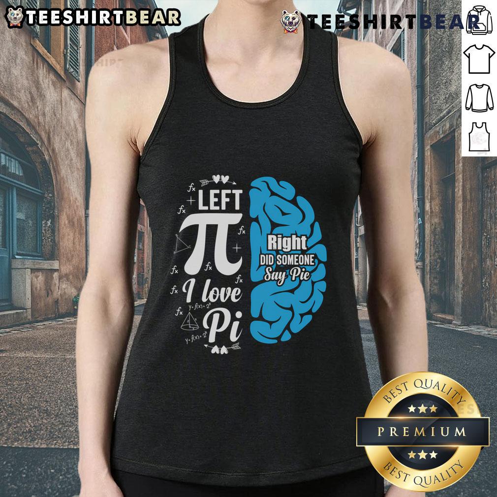 Happy Pi Day celebration with a funny math teacher and student wearing 'I Love Pie' tank top, showcasing math and science joy.