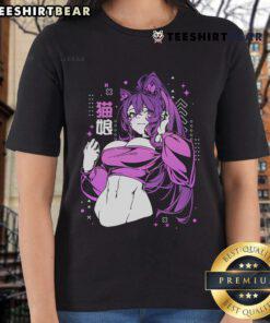 Vtuber Ladies Tee featuring Hot Kat design, perfect for fans of VTubing and stylish gaming apparel.