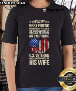 Hot US veteran wife in stylish tee, proudly showcasing her support for US veterans with a confident smile.