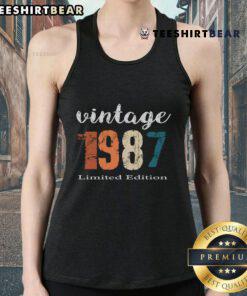Vintage 1988 limited edition tank top for a nice 37-year-old, featuring a classic design and vibrant colors.