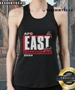 Buffalo Bills Playoffs 2024 tank top celebrating AFC East Division Champions with bold team graphics.