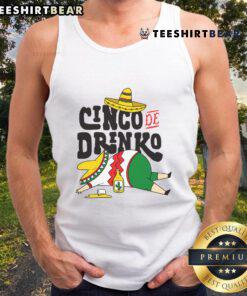 Nice Cinco De Drinko Mayo tank top featuring vibrant colors and festive design, perfect for celebrating Cinco de Mayo.